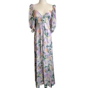 For Love & Lemons Megan Maxi Dress XS Floral Dress